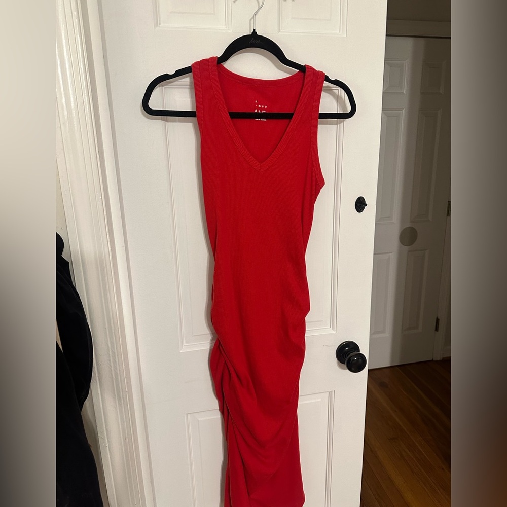 A New Day Red Midi Bodycon - Size S